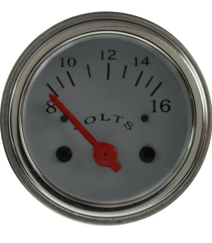 VEETHREE 227072 VOLT GAUGE 2 1/16″ SILVER ELECTRICAL (GAUGE ONLY)