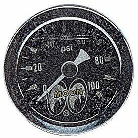 MOONEYES PRESSURE GAUGE 0-100 LBS RAT HOT ROD CUSTOM MOTORCYCLES BUGGY