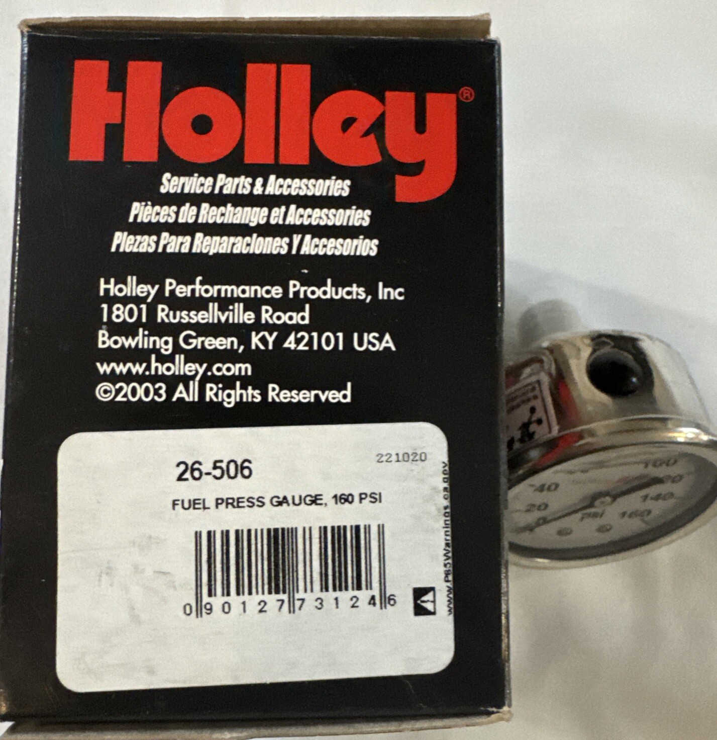 26-506 Holley EFI Pressure Gauge
