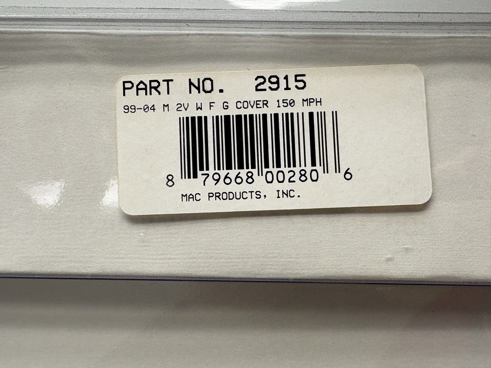 *Mac 1999-2003 Ford Mustang V8 150 MPH White Faced Gauge Face Inner Overlay 2915