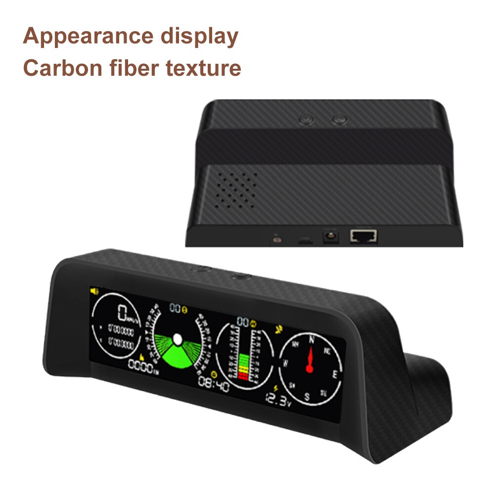 Car Off Road Digital GPS Inclinometer Compass Slope Meter Gauge HUD Speedometer