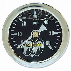 MOONEYES PRESSURE GAUGE 0-60 LBS RAT HOT ROD CUSTOM MOTORCYCLES BUGGY MPG115LF