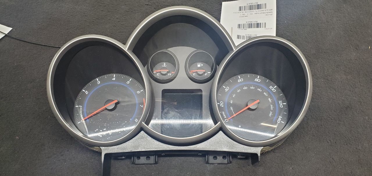 Speedometer MPH US Market With Black Cluster Opt B76 Fits 13-14 CRUZE 1195478