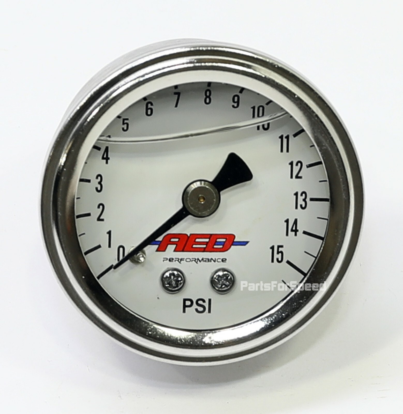 AED 6101 0-15 psi Liquid Filled Fuel Pressure Gauge Holley Edelbrock 1.5″