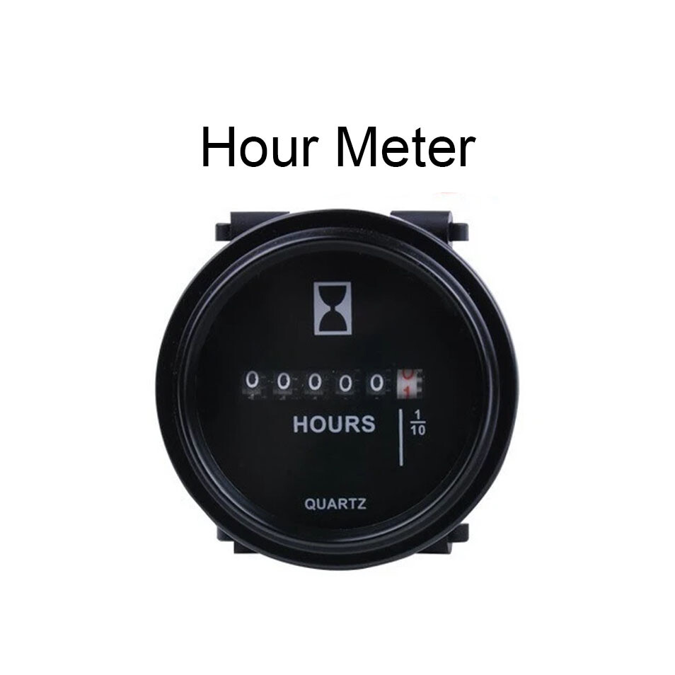 12v 24v 36v Hour Meter for Marine Boat Engine 2″ Round Gauge