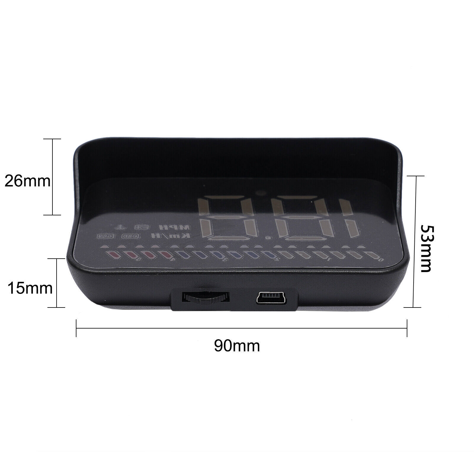 Digital Car GPS HUD Universal Head Up Display LED HD Speedometer Overspeed Alarm