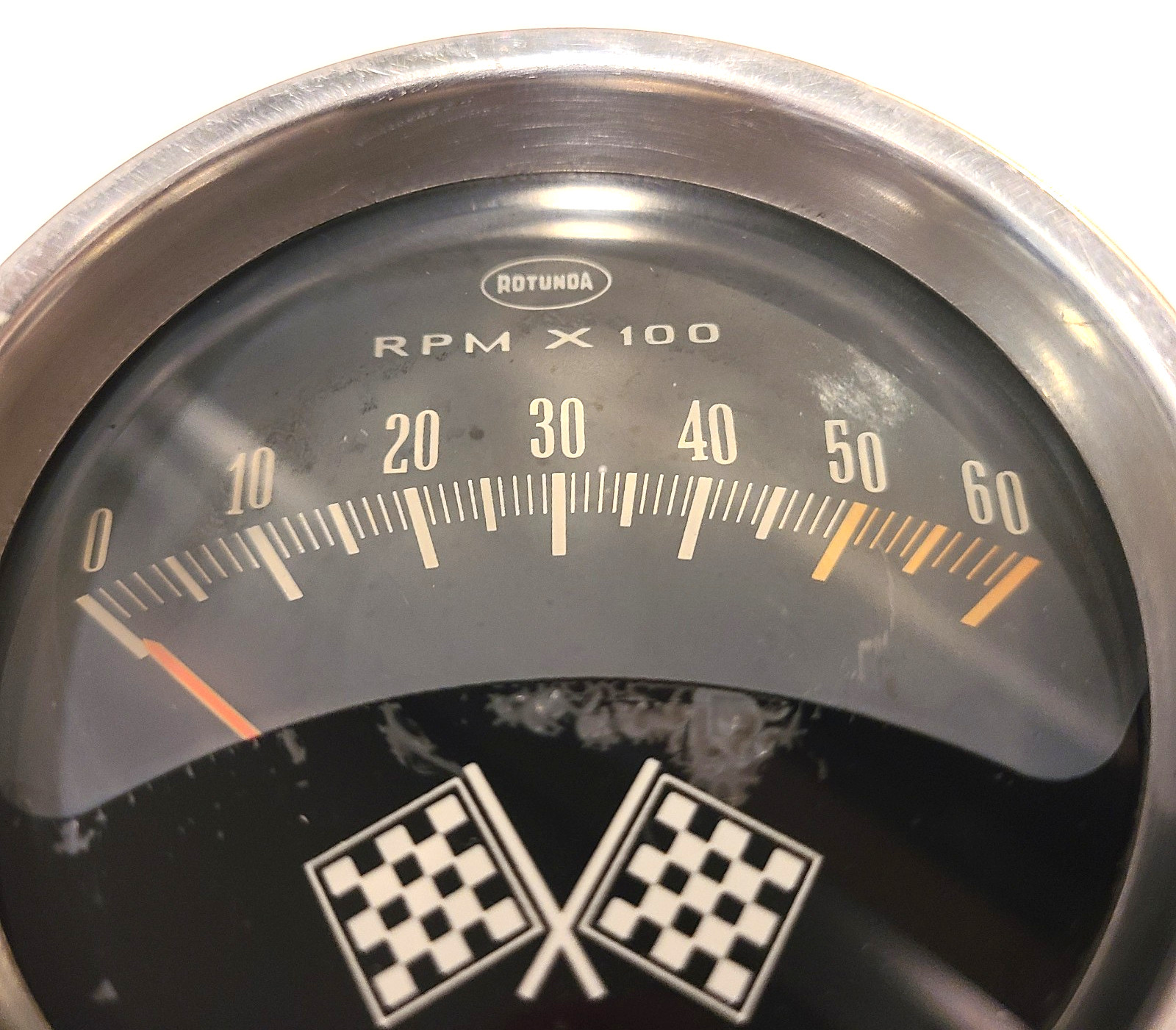 ROTUNDA GAUGE 6K RPM TACHOMETER VINTAGE CLASSIC PEDESTAL USED