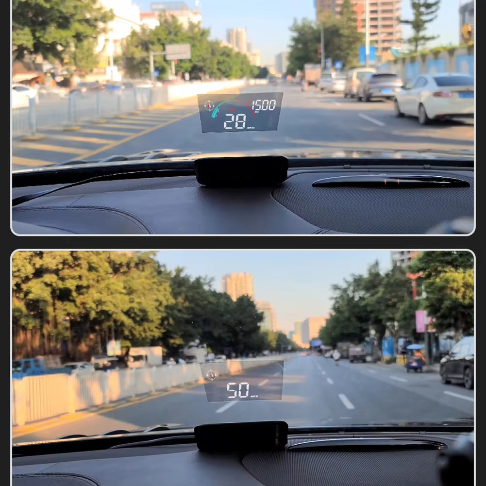 M22 Car HUD Head Up Display Universal Digital GPS Speedometer HD LCD Projection