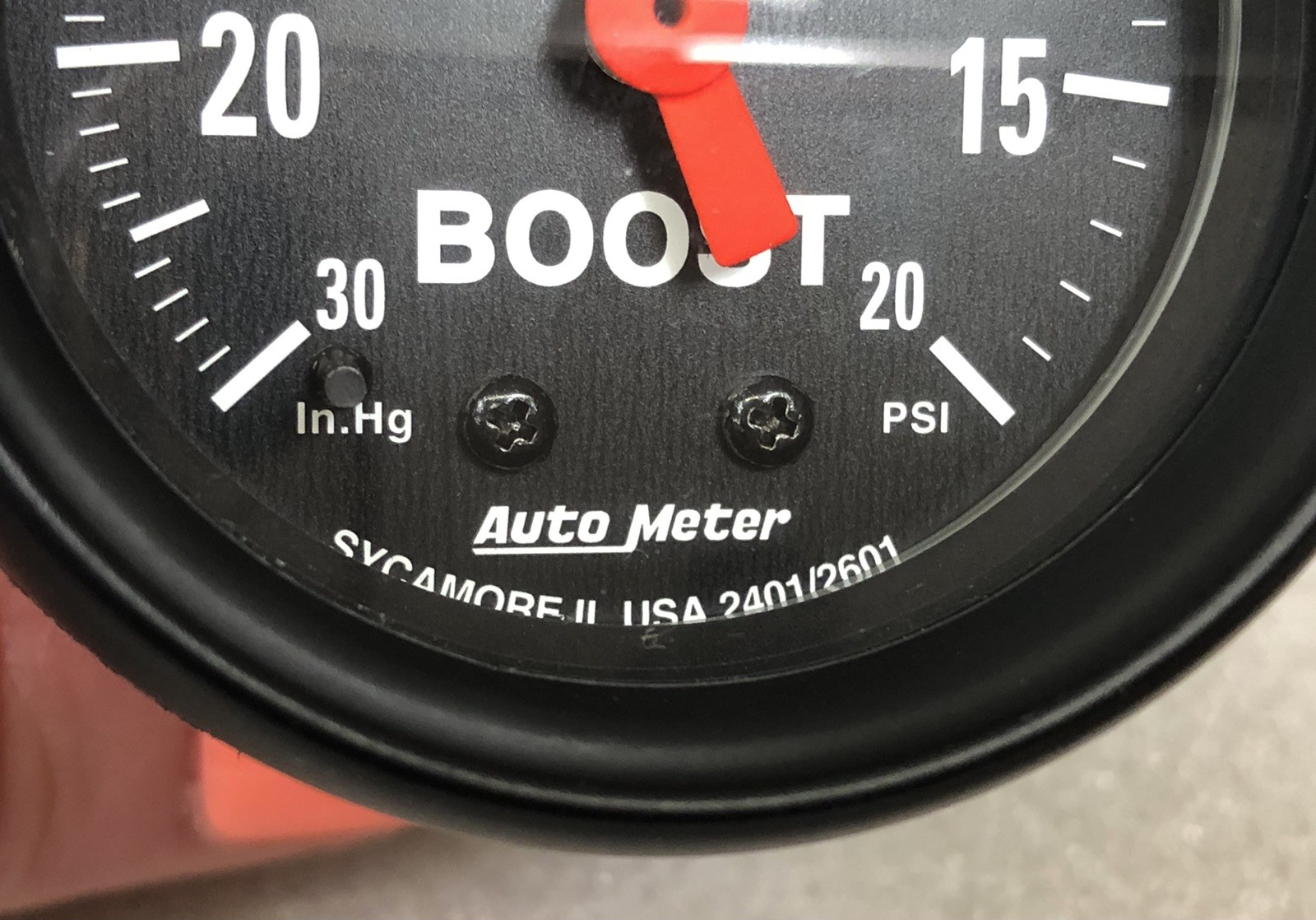 AutoMeter 2601 Z-Series Mechanical Boost/Vacuum Gauge 20 PSI, 2-1/16 in *NOS*