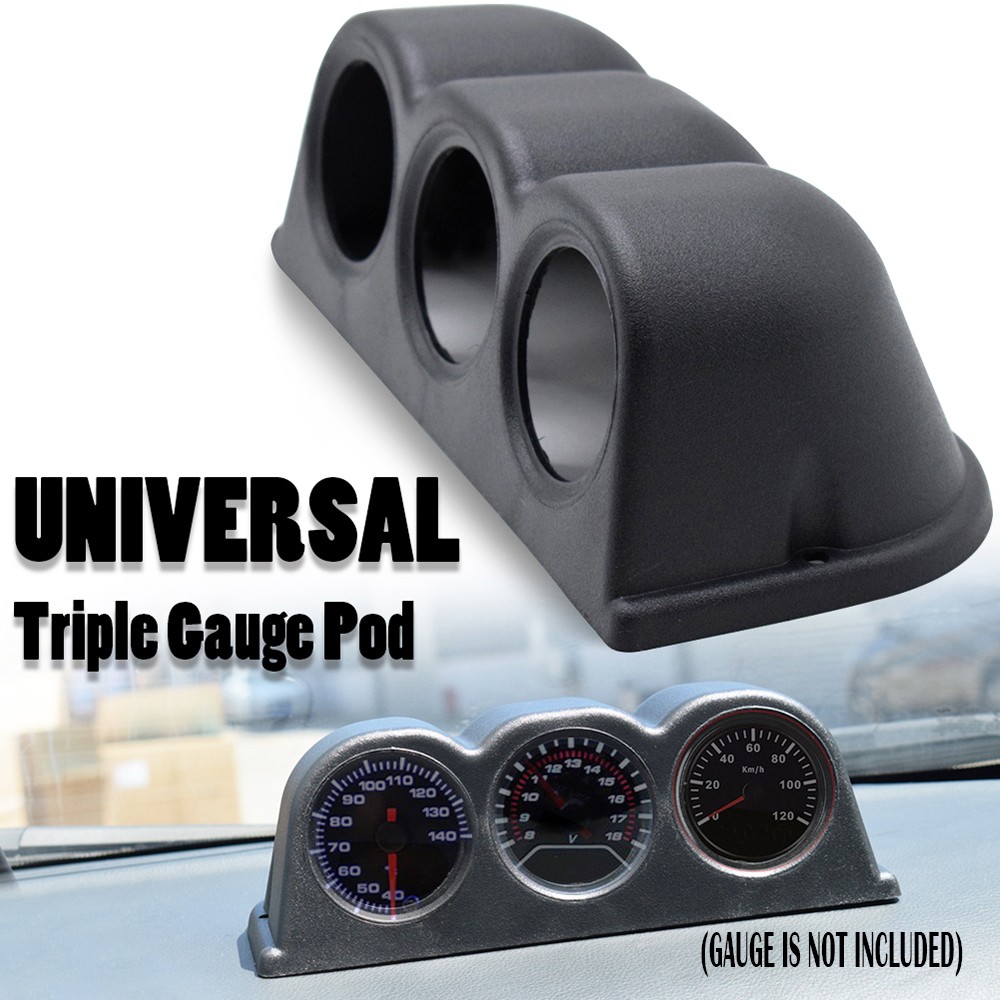 2Inch 52mm Universal Triple 3 Hole Car Gauge Pod Holder Dashboard Mount Bracket