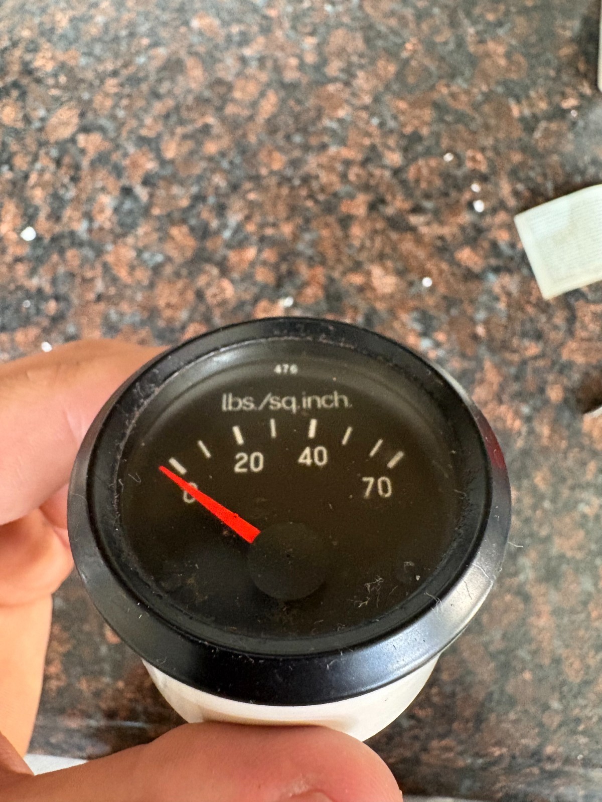 Vintage VDO Cockpit Oil Pressure Gauge 0-70 PSI 52mm Porsche 914 924 944 VW Boxe