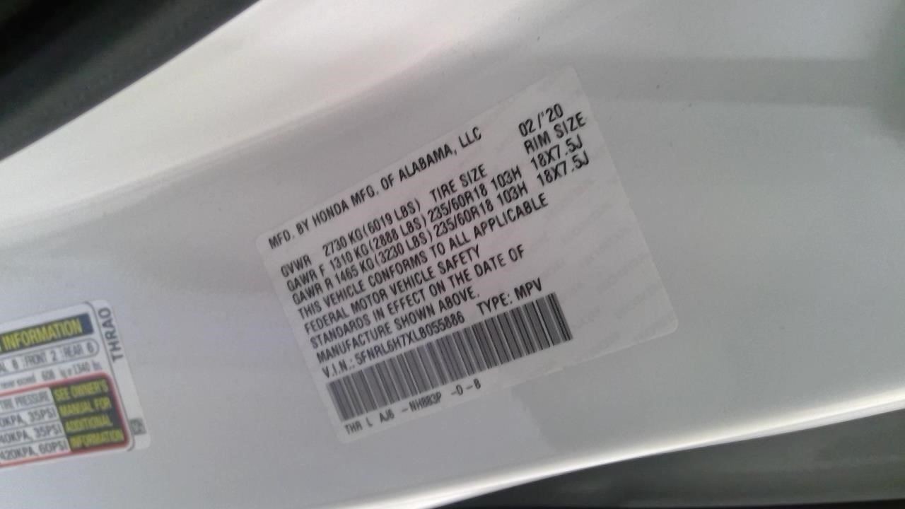 Speedometer Cluster MPH EX-L Fits 20 ODYSSEY 1972269