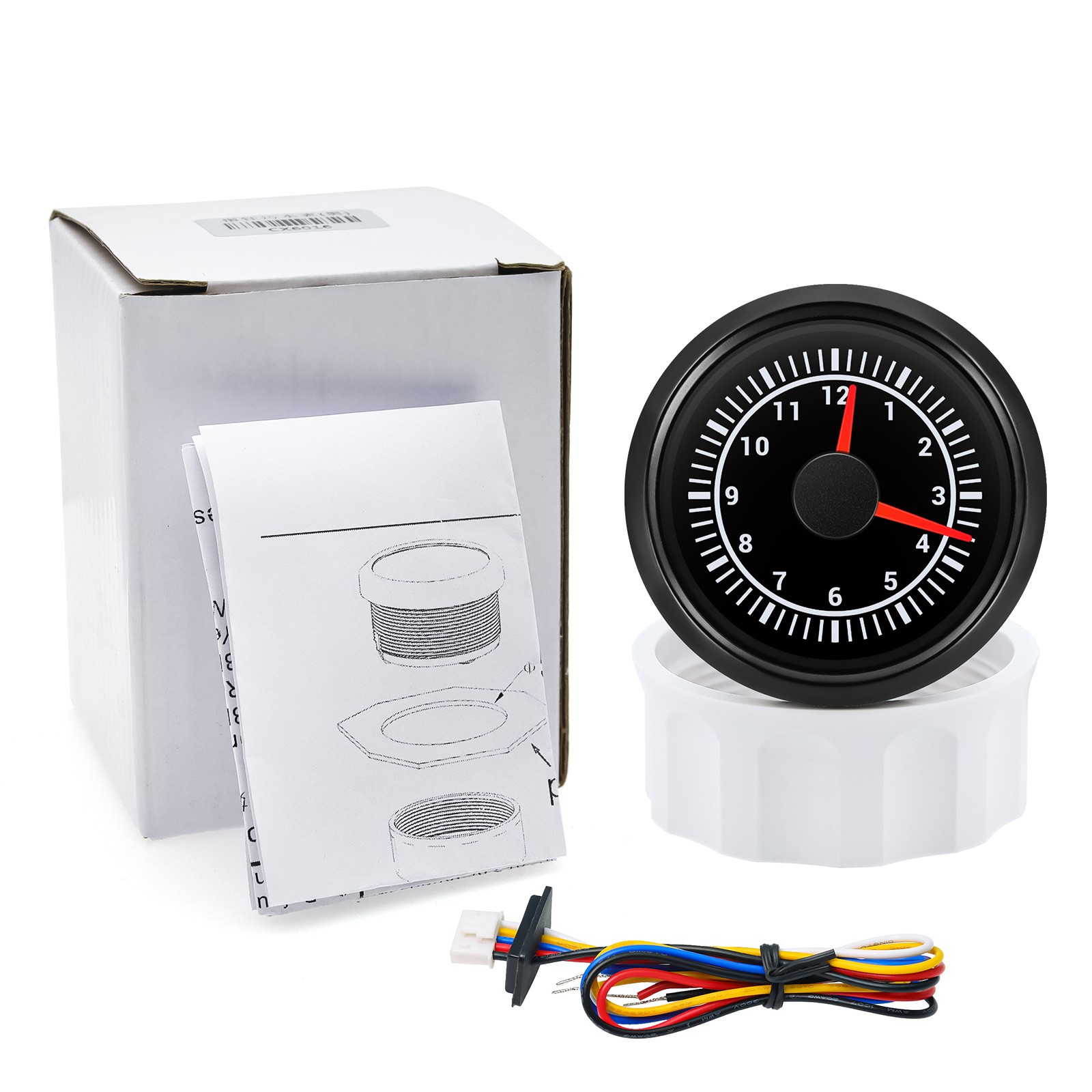 8 Gauge Set 85mm Black GPS Speedometer 160MPH Tacho 8000RPM Gauge Waterproof