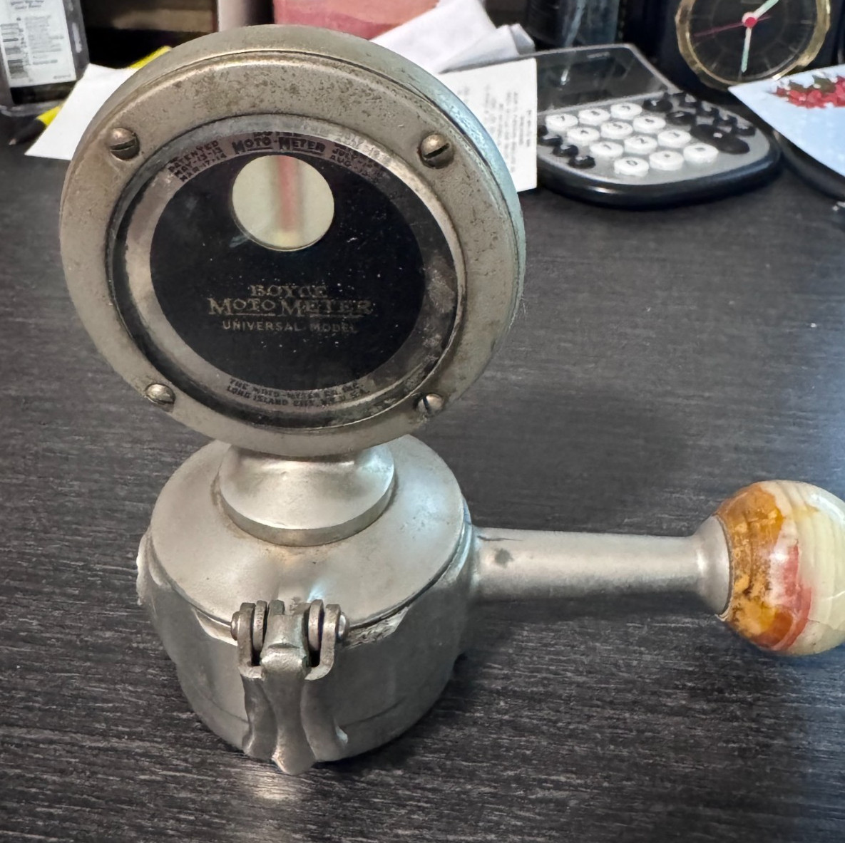 Used Moto Meter Snap Top Universal Model 1 Pc broken off as shown