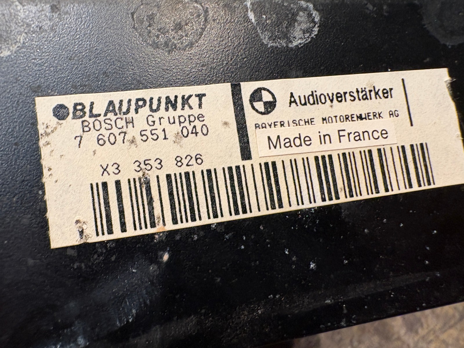 1988-1993 BMW E34 E32 Factory Stereo Hi-Fi Audio Amplifier Amp Blaupunkt