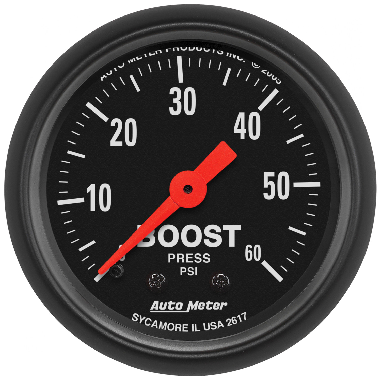 AutoMeter 2617 Z-Series 2-1/16″ Boost Gauge 0-60 PSI Mechanical