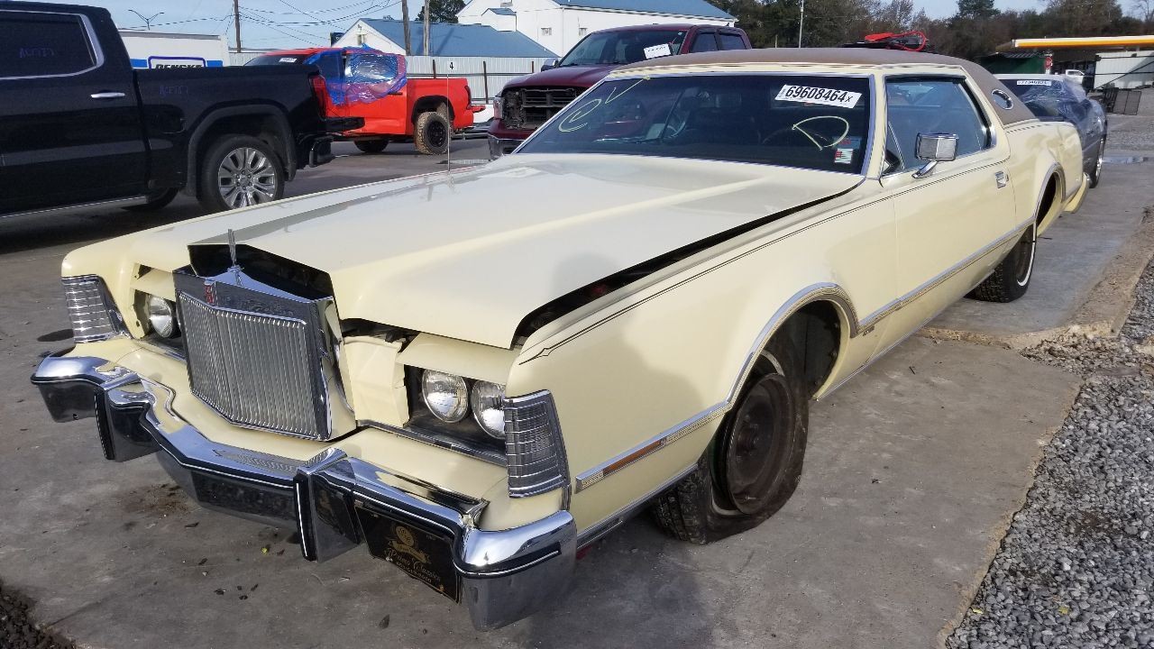 76 LINCOLN CONTINENTAL MARK IV CARTIER SPEEDOMETER INSTRUMENT CLUSTER D2LF-10848
