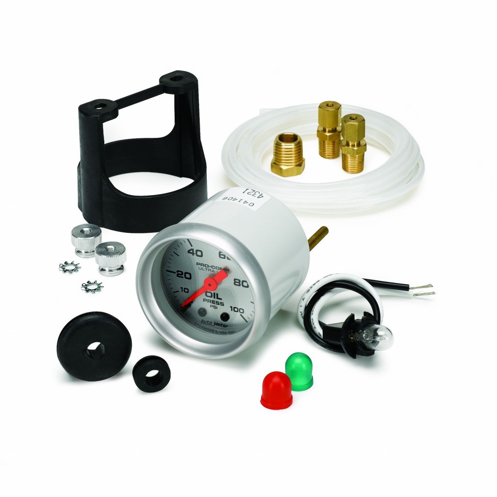 AutoMeter Oil Pressure Gauge | Mechanical | Ultra-Lite | 52mm | 0-100 PSI