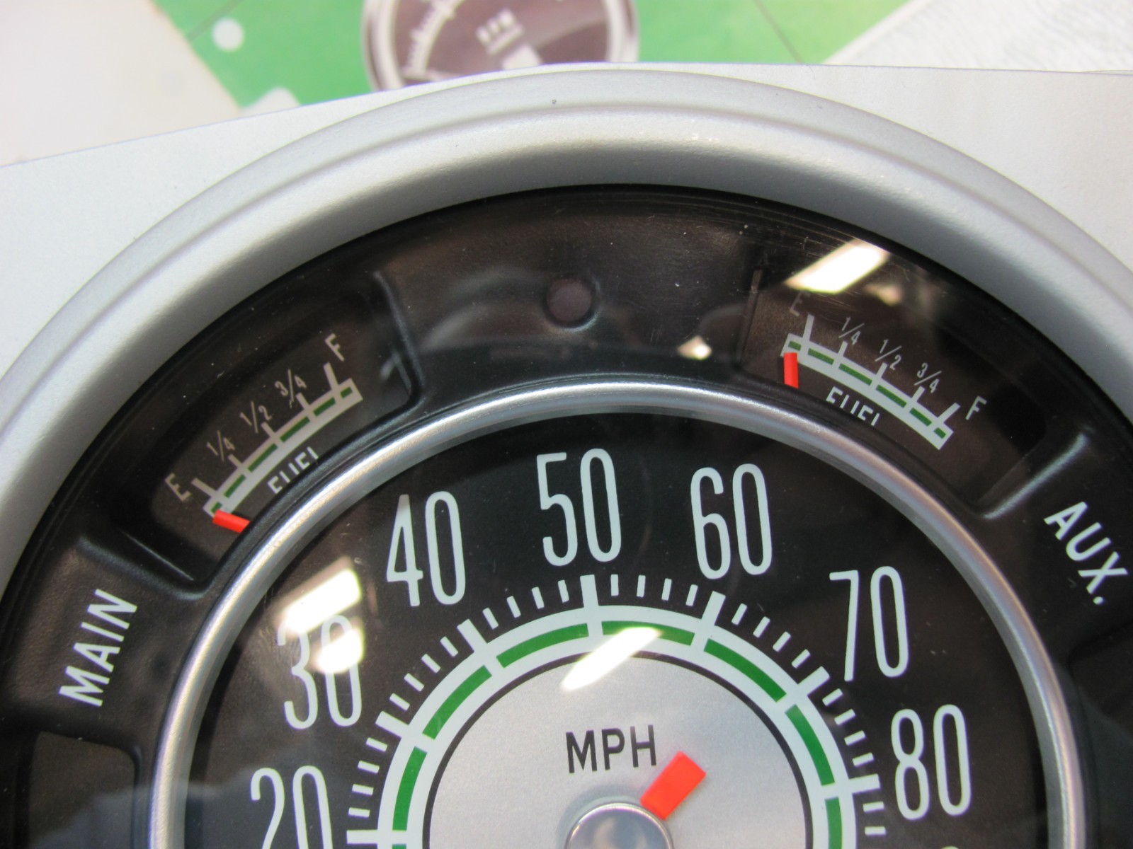 Stewart Warner Green Line Gauges With Speedometer Special One-Off build Bronco