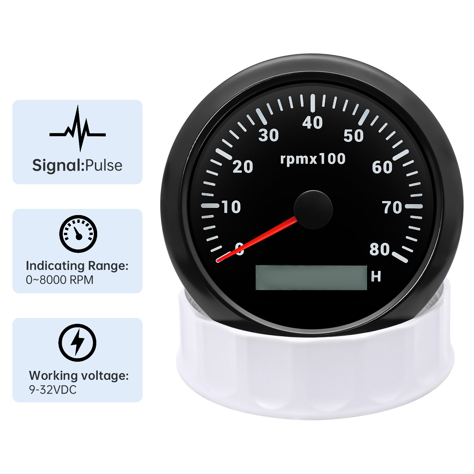6 Gauge Set 85mm GPS Speedometer 200MPH Tachometer for Marine Boat Car Truck ATV