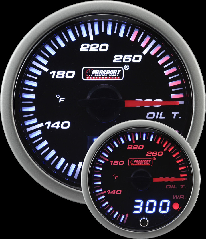 Prosport 52mm JDM Oil Temperature Gauge