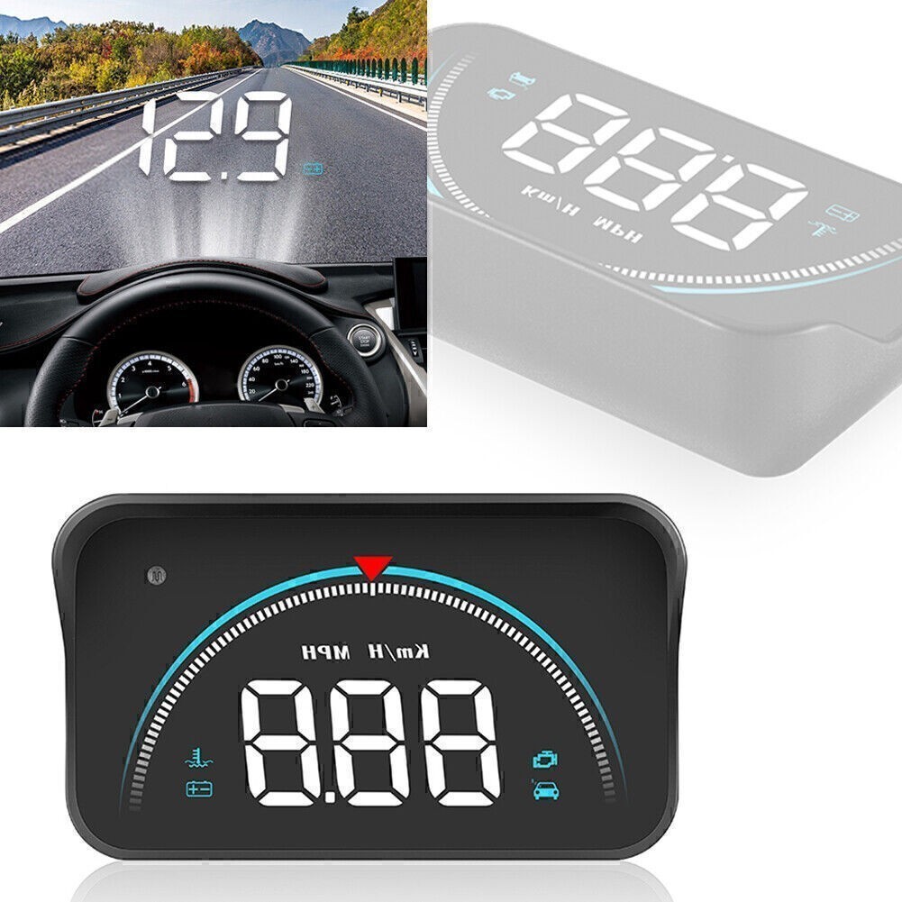 OBD2 II Overspeed Warning System M8 HUD Head-up Display Speed Voltage Alarm Car