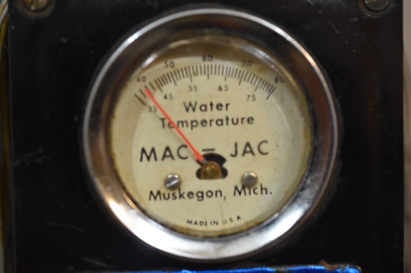 Vintage Mac Jac Hand Held Water Temperature Gauge Muskegon Michigan USA Untested
