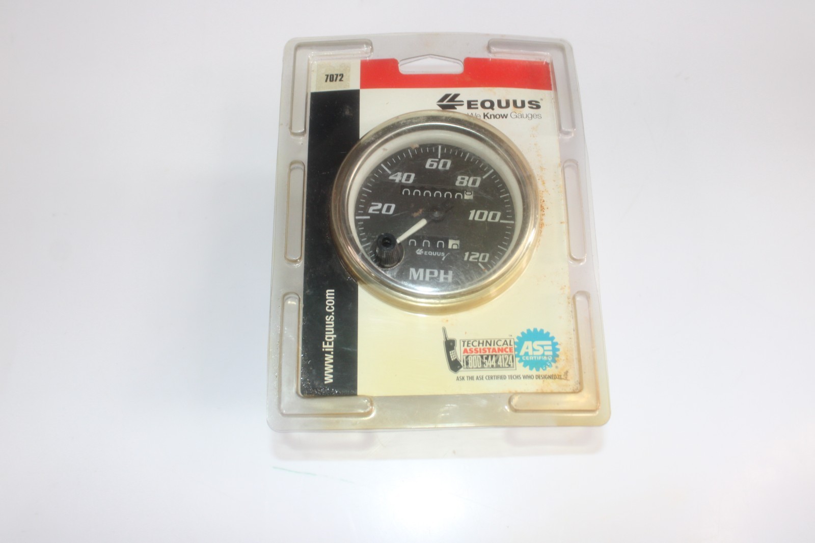 EQUUS E7072 3-3/8″ Chrome Mechanical Speedometer New