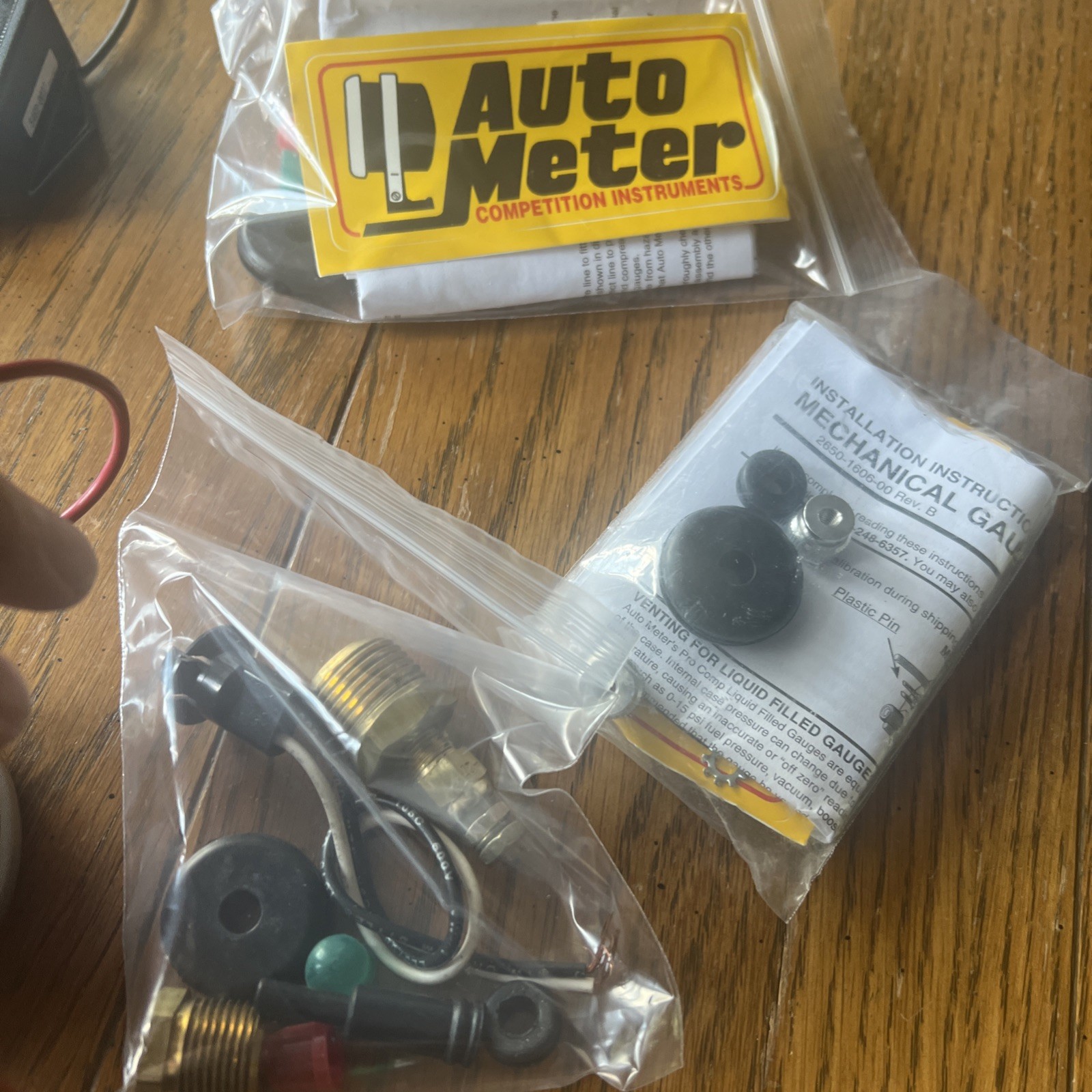Autometer Water Temperature And Oil Pressure Gauges W Temp Module & Misc. Parts