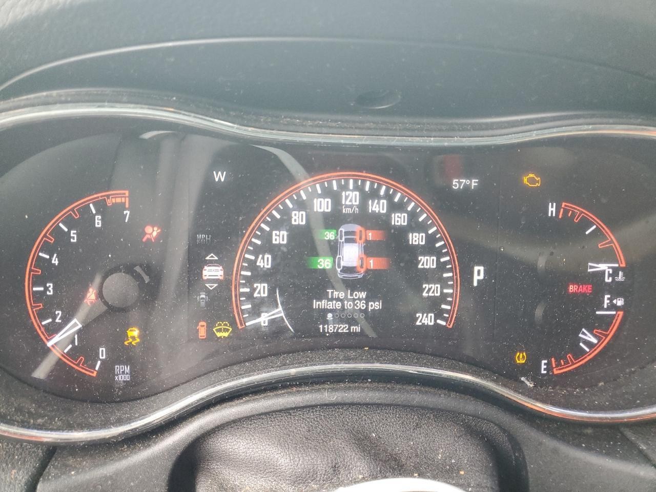 Used Speedometer Gauge fits: 2015 Dodge Durango cluster 3.6L MPH Grade A