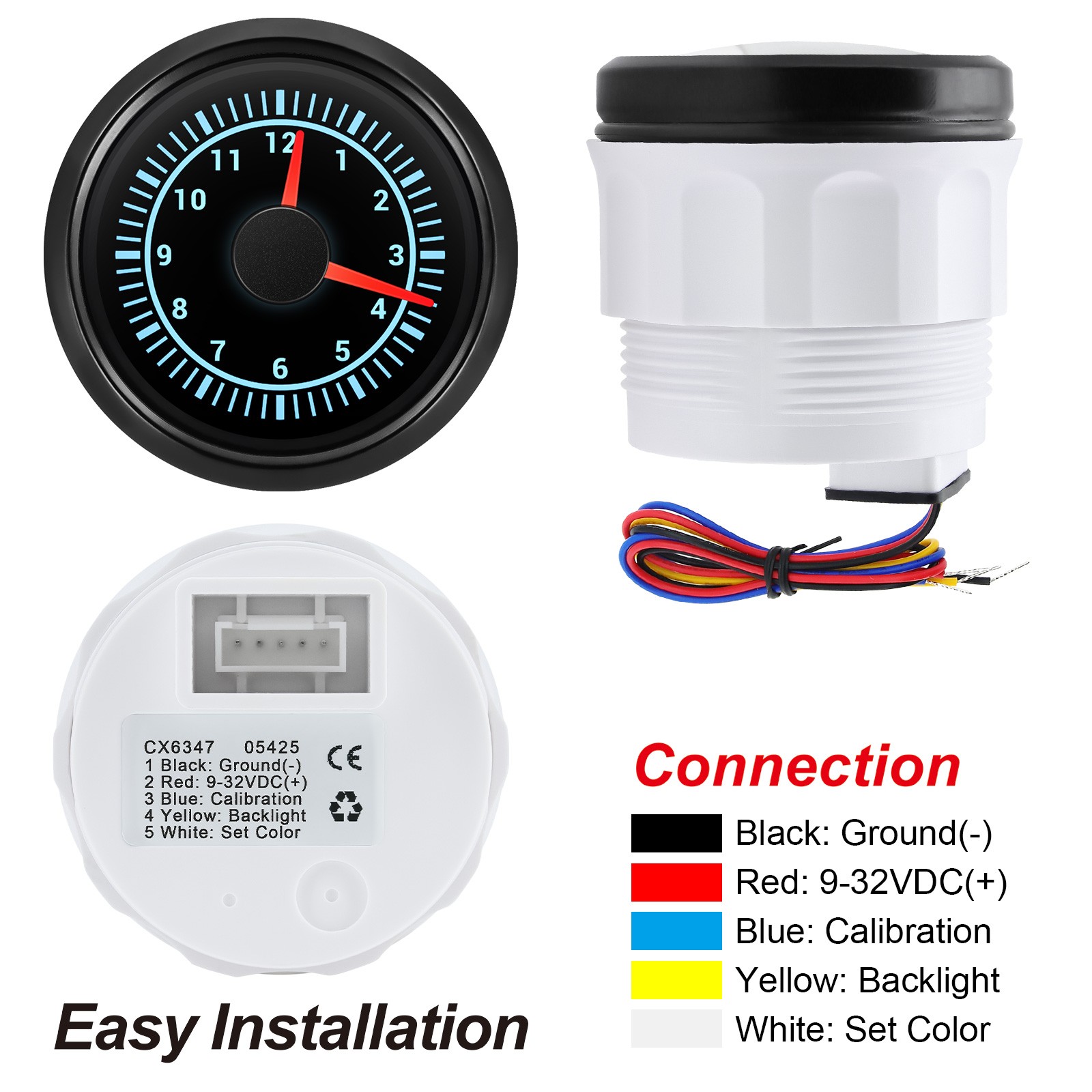 8 Gauge Set 85mm GPS Speedometer 160MPH Tacho 52mm Fuel/Volt/Oil/Temp/Trim/Clock