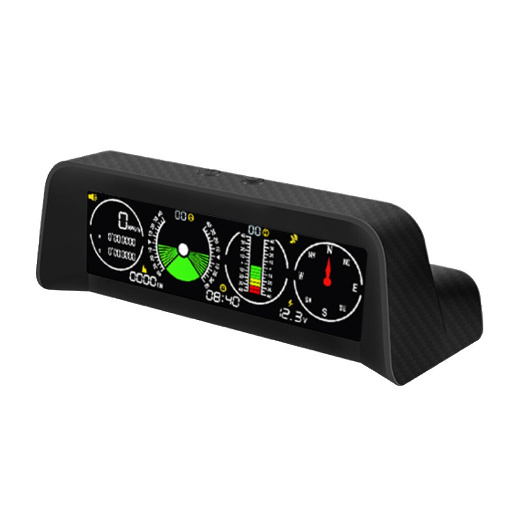 Car Off Road Digital GPS Inclinometer Compass Slope Meter Gauge HUD Speedometer