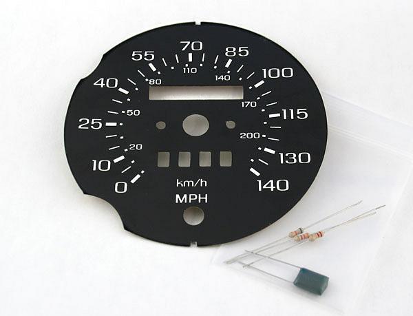 1985-1988 Ford Thunderbird 140 MPH Motorsport Replacement Face Speedo Conversion