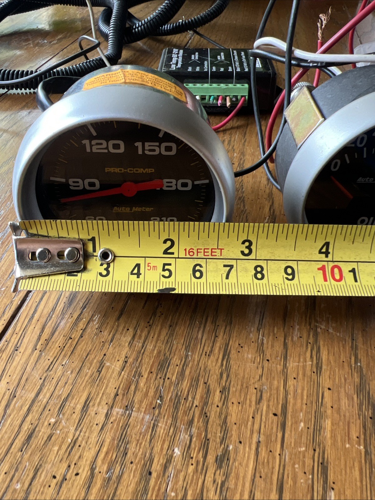Autometer Water Temperature And Oil Pressure Gauges W Temp Module & Misc. Parts