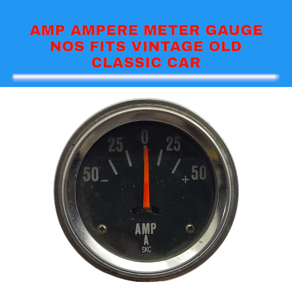 Fits For Ammeter Ampere Meter Gauge -30 +30 Black NOS Vintage Classic Car