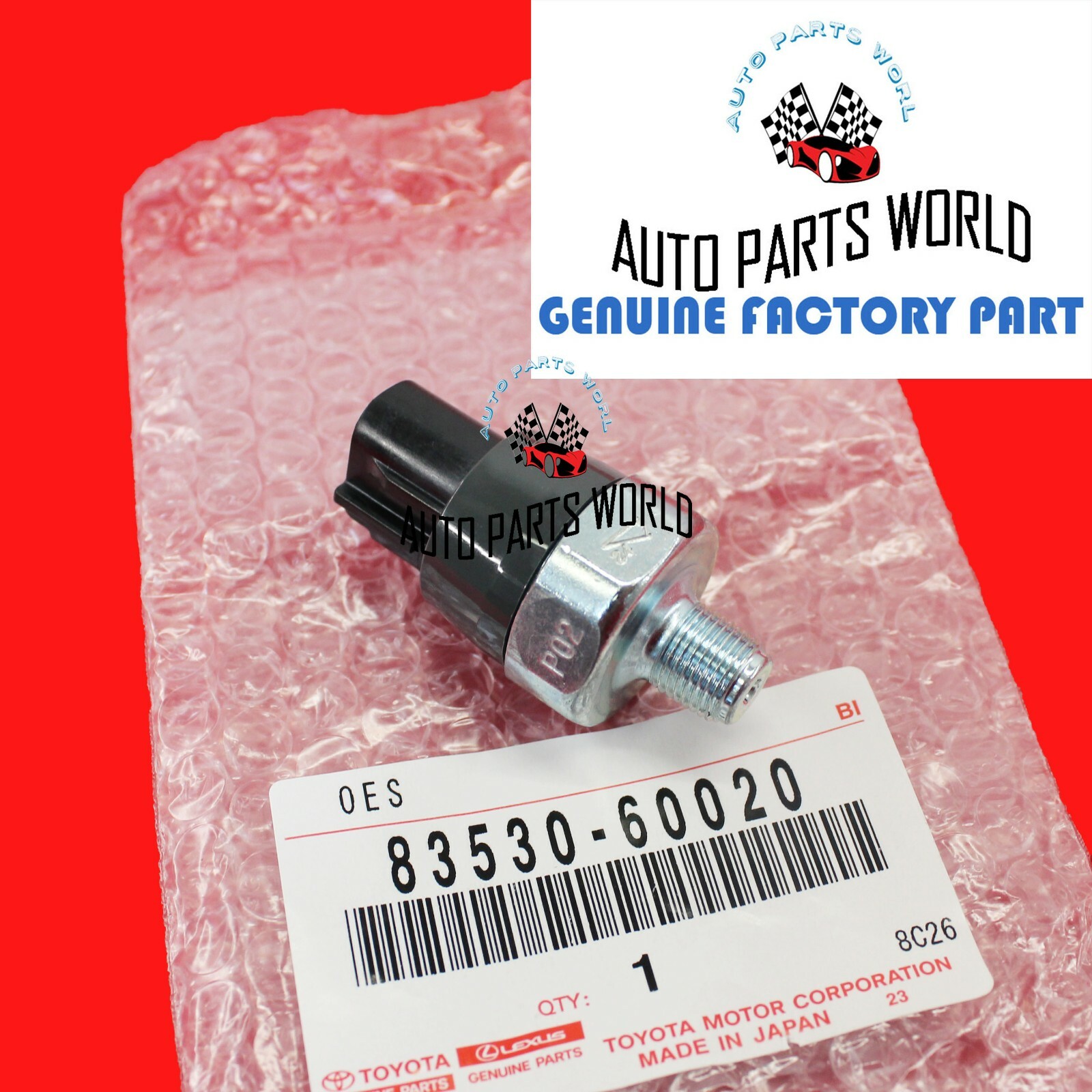 GENUINE TOYOTA CAMRY LEXUS OIL PRESSURE SENDING UNIT 83530-60020 / 83530-0E010