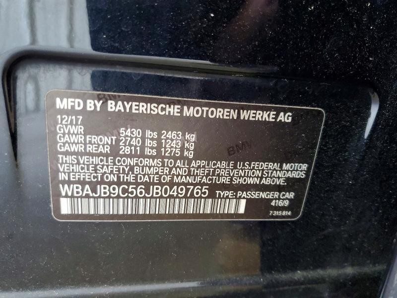 Used Speedometer Gauge fits: 2018 Bmw M550i cluster digital w/multifunction disp