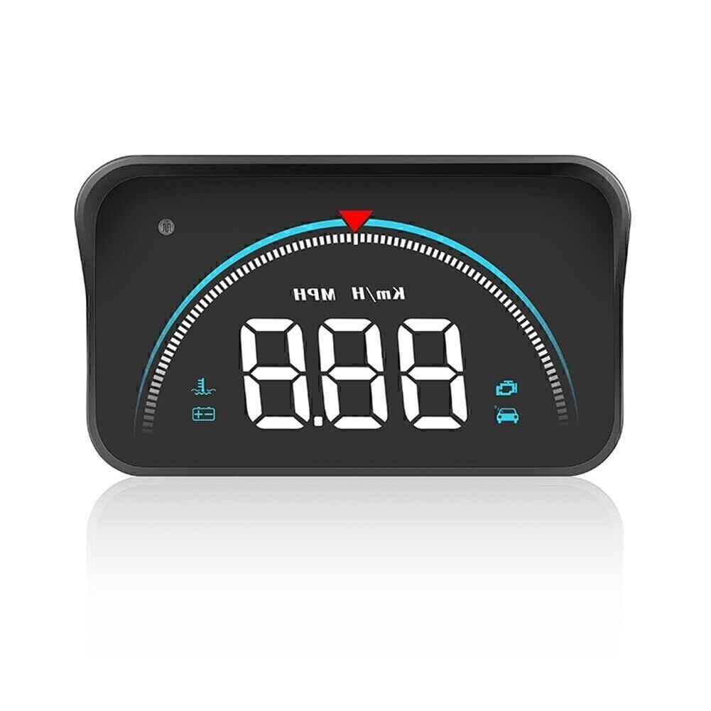 OBD2 II Overspeed Warning System M8 HUD Head-up Display Speed Voltage Alarm Car