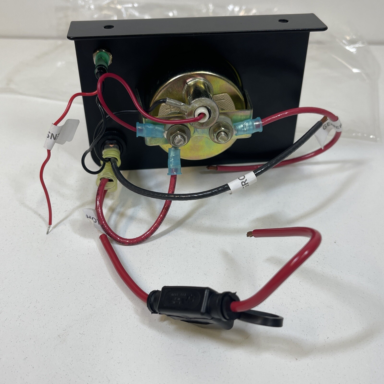 New Ammeter Gauge 60-0-60 Amps Meter Traditional Chrome Black W/ Sensor On/Off